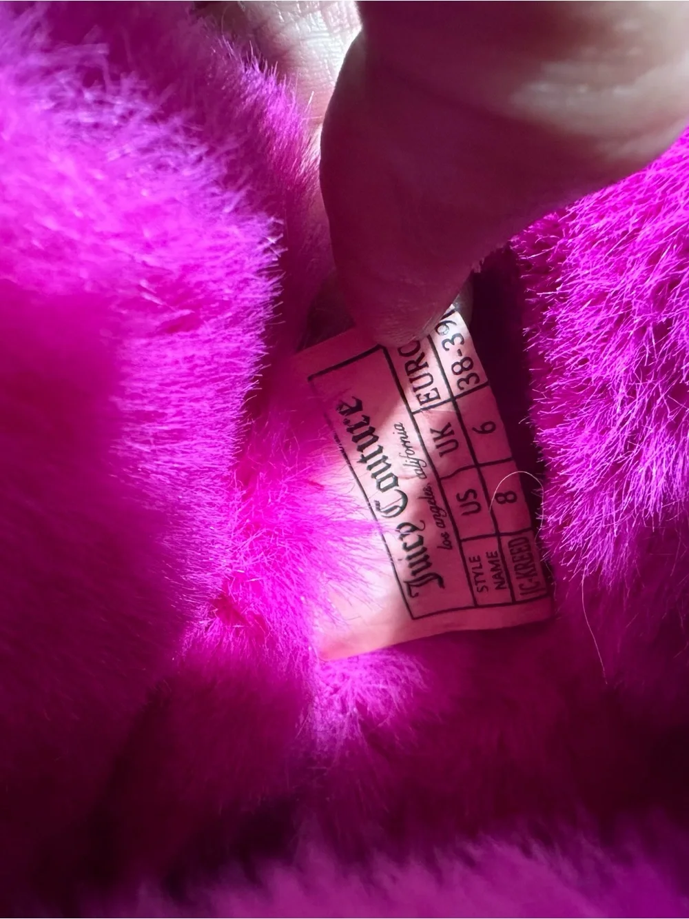 Juicy Couture kreed Metallic Hot fuchsia Fur Cuff Winter Boots